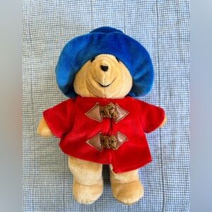 Eden Toys Paddington Bear Plush Red Jacket Blue Hat